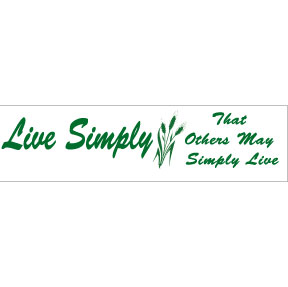 Live Simply Bumper Sticker GONE