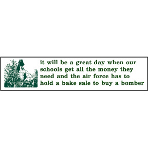 Bake Sale Bumper Sticker