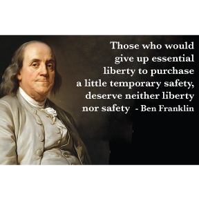 Ben Franklin Liberty Magnet