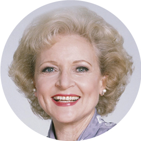 Betty White Button