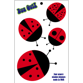 Bug Out Window Sticker Set