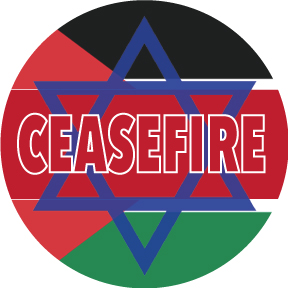 Ceasefire Israel Palestine Button