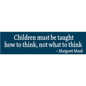 Children Margaret Mead Bumper Sticker