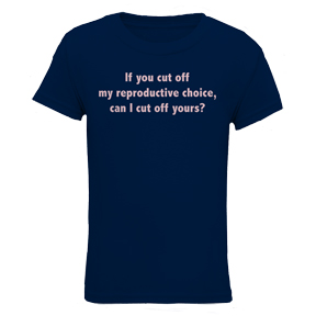 Choice Women's Navy Blue T-Shirt