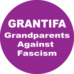 GRANTIFA Grandparents Against Fascism Button