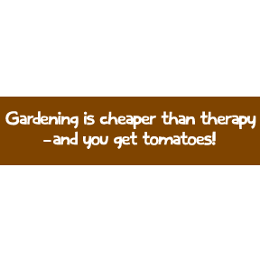 Gardening Bumper Sticker