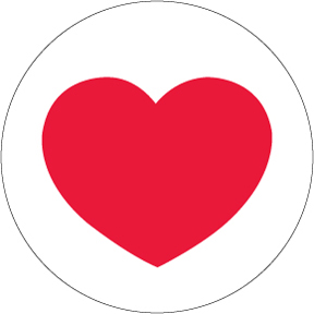 Heart Small Button