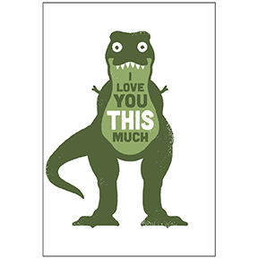I Love You T Rex Magnet