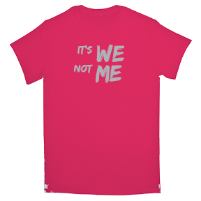 It's We Not Me Pink Coat Lady T-Shirt