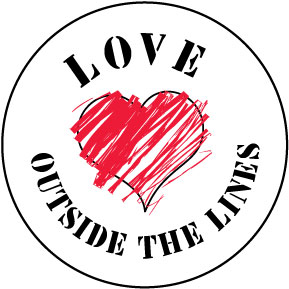 Love Outside The Lines Button