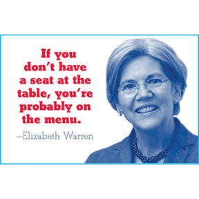 Menu Elizabeth Warren Magnet