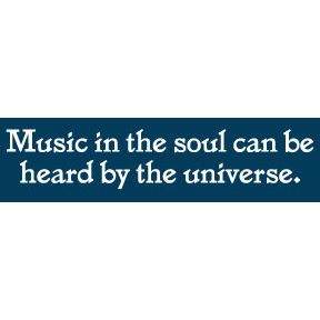 Music In The Soul Bumper Sticker