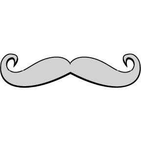 Mustache / Moustache Car Plaque Emblem