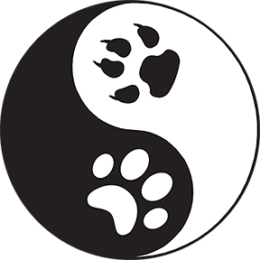 Paws Yin Yang Sticker