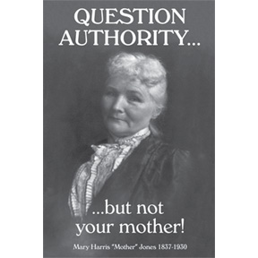 Question Authority Not Mother Magnet