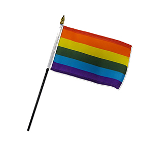 Rainbow Mini Flag 4" x 6"