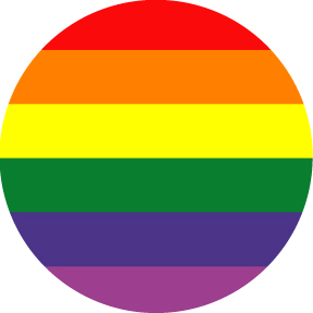 Rainbow Pride Stripes Button