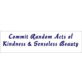 Random Acts Bumper Sticker