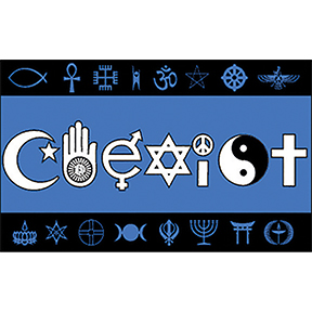Religions Coexist Flag 3' x 5'
