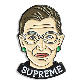 Ruth Bader Ginsburg RBG Supreme Lapel Pin