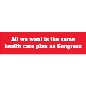 Same As Congress Bumper Sticker