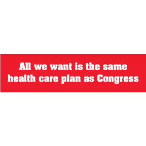 Same As Congress Bumper Sticker GONE