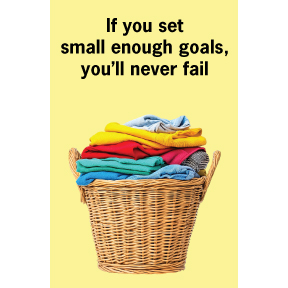 Set Small Goals Never Fail Magnet