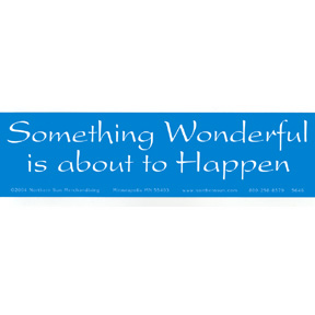 Something Wonderful Bumper Sticker