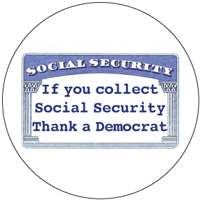 Thank A Democrat Button