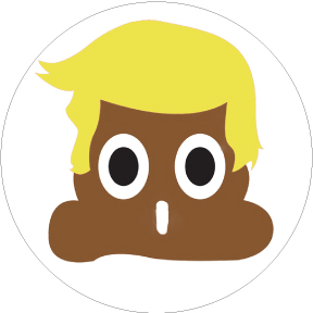Trump Poop Emoji Button