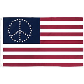 USA Peace Flag With Stars 3' x 5'