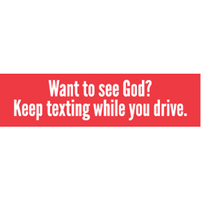 Want To See God Bumper Sticker