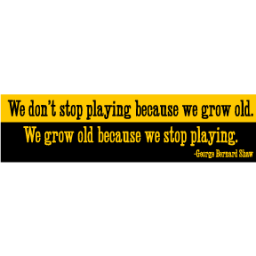 We Grow Old George B Shaw Bumper Sticker