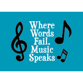 Where Words Fail Music Speaks Magnet