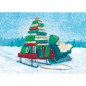 Winter Reading 10 Note Card Set